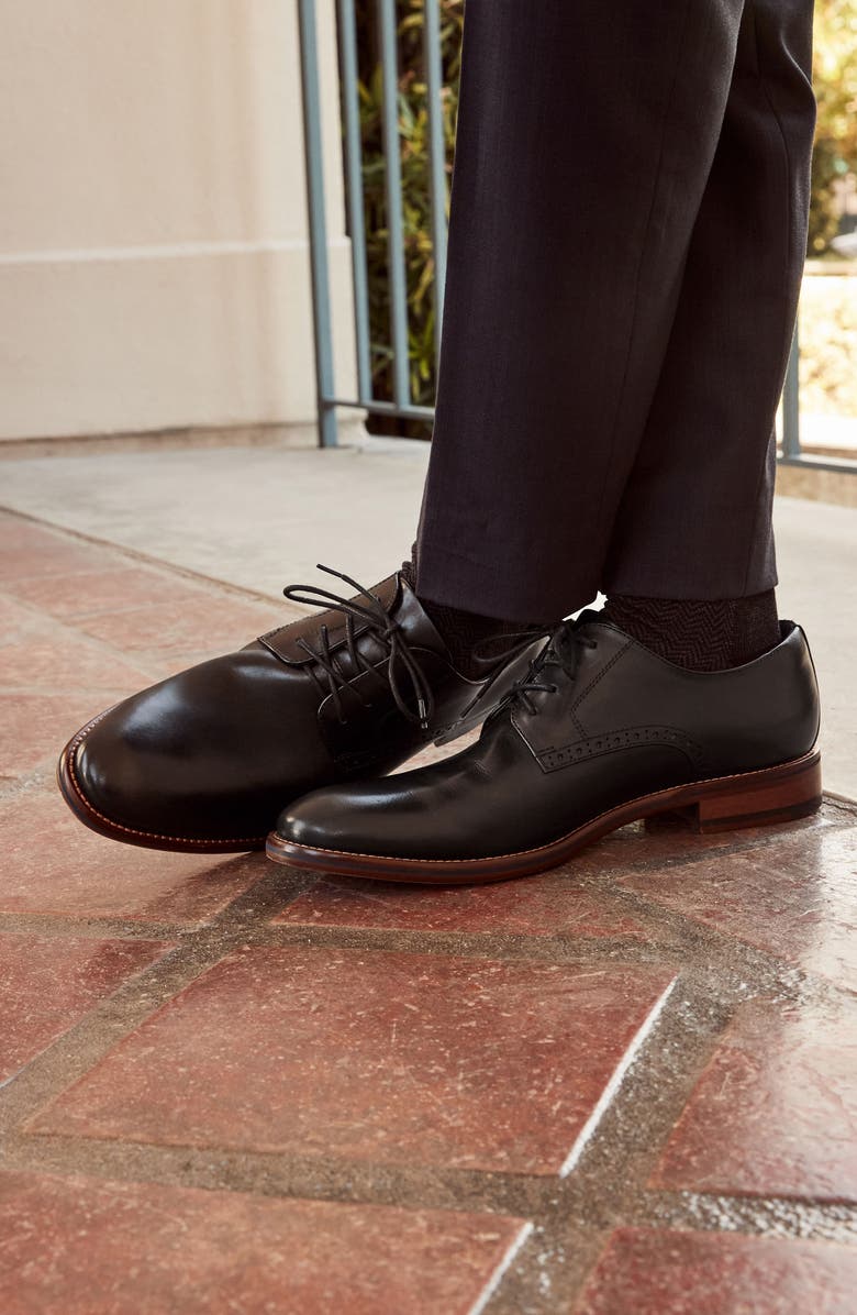 Johnston & Murphy Conard 2.0 Plain Toe Oxford, Alternate, color, Black Full Grain