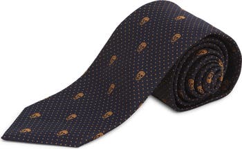 【送料&関税込】Alexander McQueen Skull Embroidered Tie-dyed McQueen Alexander McQueen Skull Silk Tie | Nordstrom