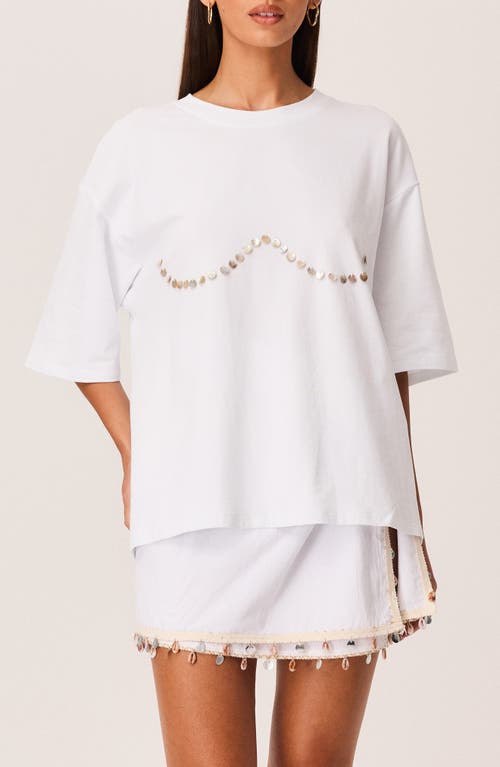 Sndys Lyla Shell T-shirt In White