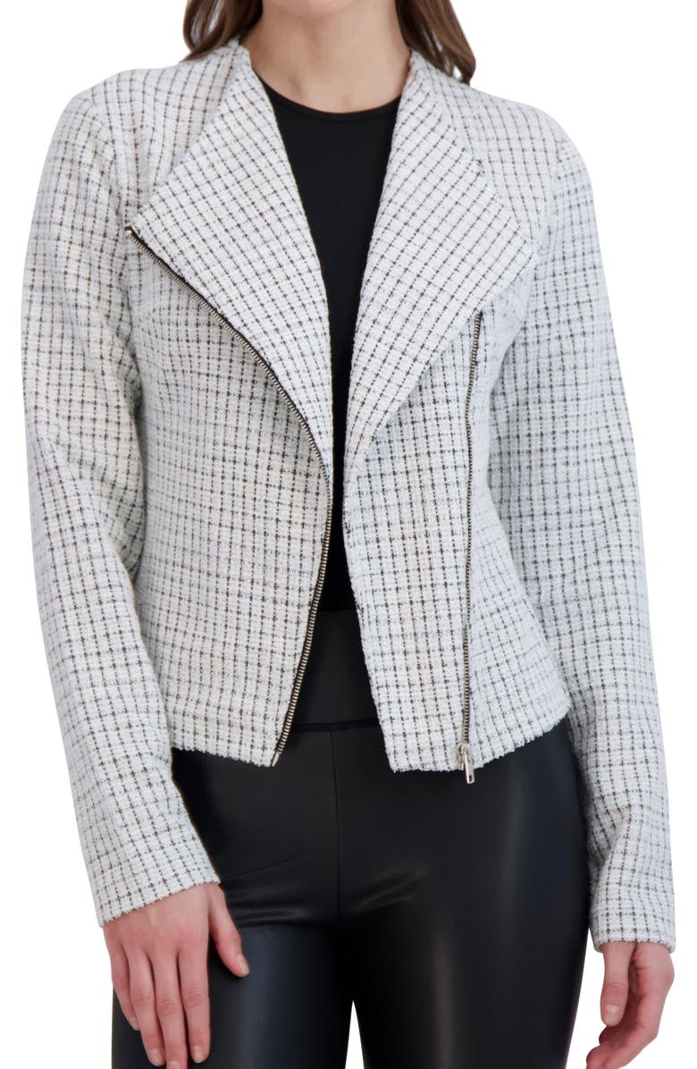 Ookie & Lala Tweed Moto Jacket, Main, color,