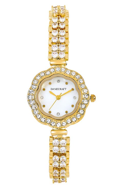 Crystal Embellished Bracelet Watch, 28mm