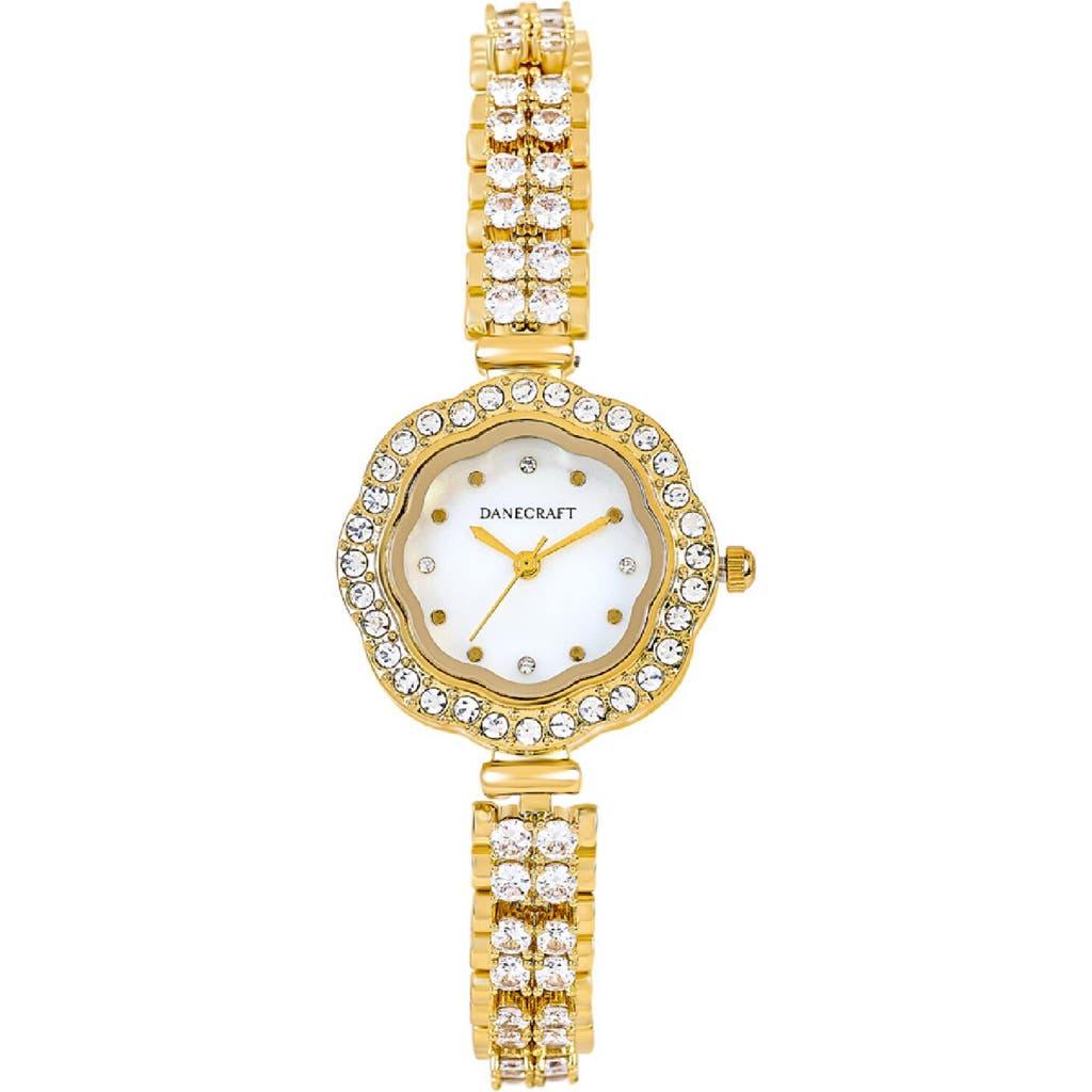 Danecraft Crystal Embellished Bracelet Watch, 28mm