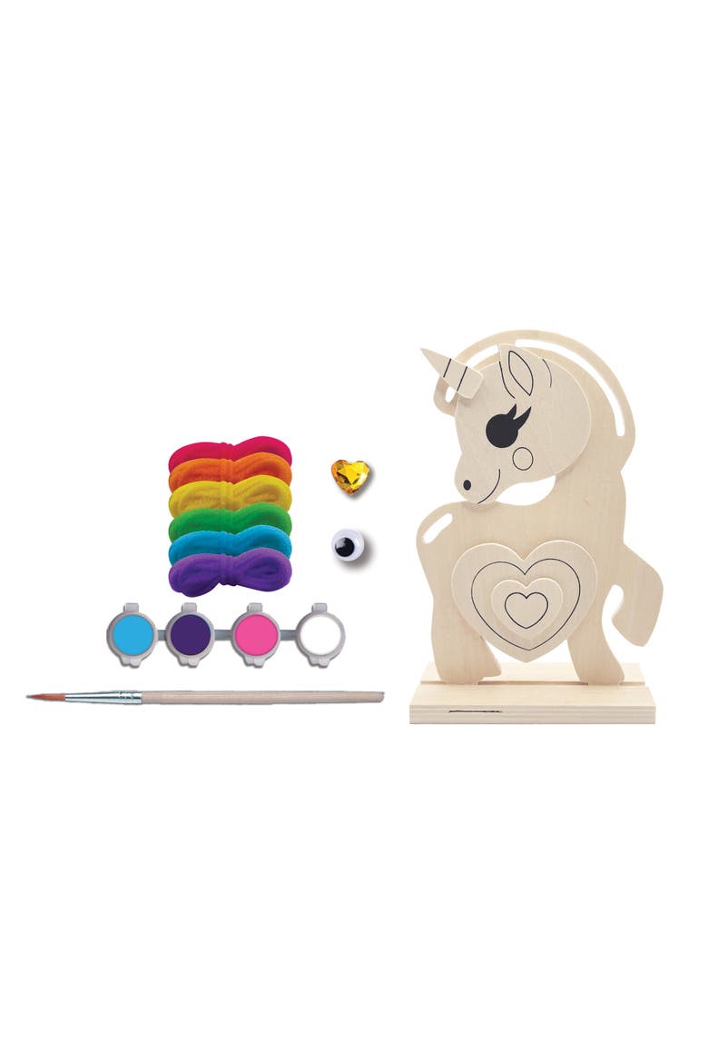 Unicorn - Wood Yarn Wrapping Craft Kit, Alternate, color, Multicolor