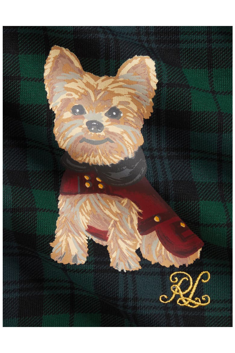Kids' Terrier Plaid Fleece Sweatshirt & Pants Set, Alternate, color, BLACKWATCH TARTAN