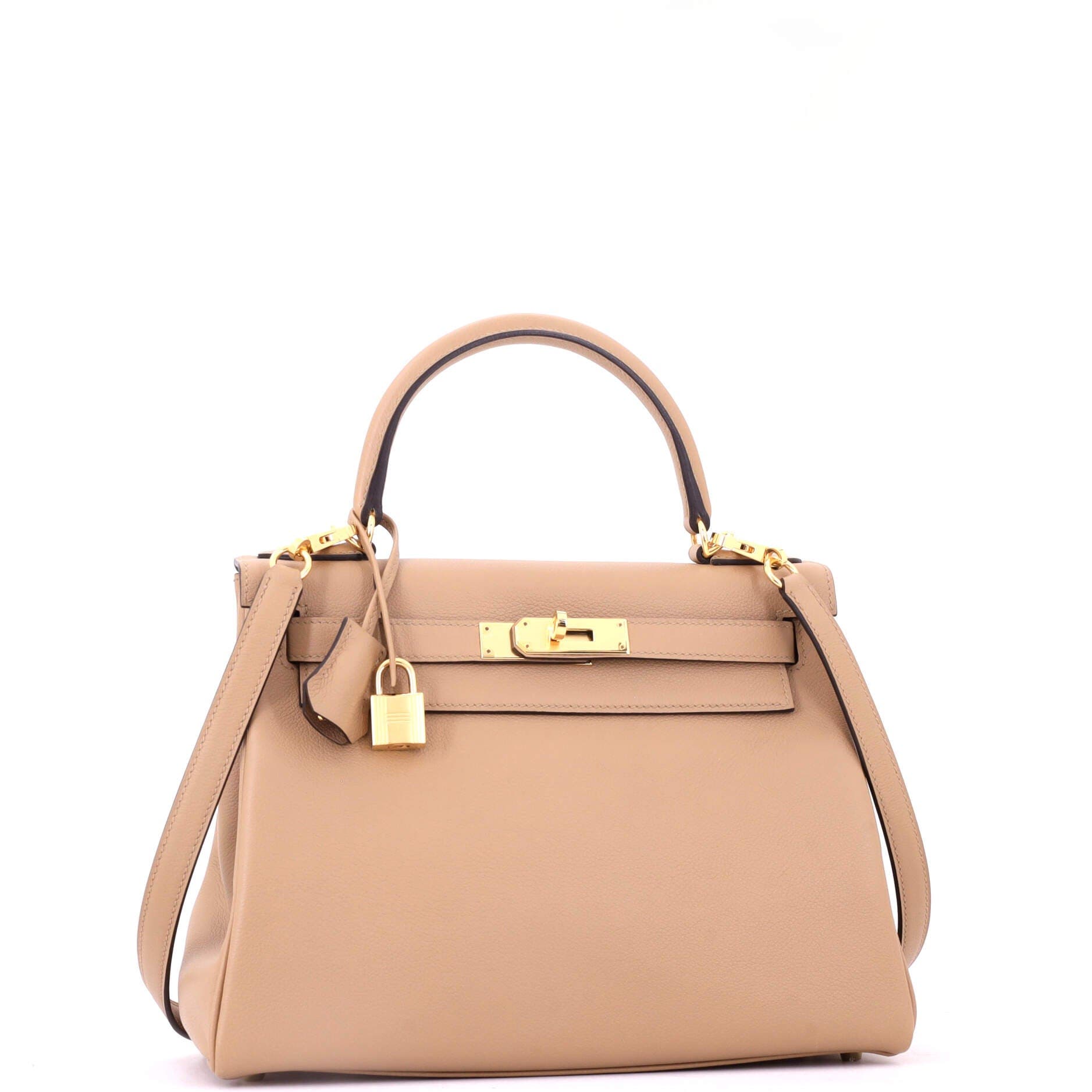 Kelly Handbag Brown Evercolor with Gold Hardware 28, Alternate, color, Beige