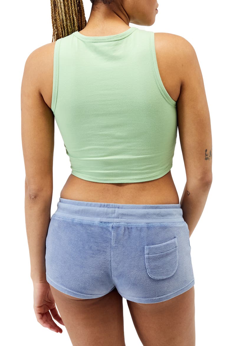 Super Crop Clean Tank, Alternate, color, FAIR GREEN