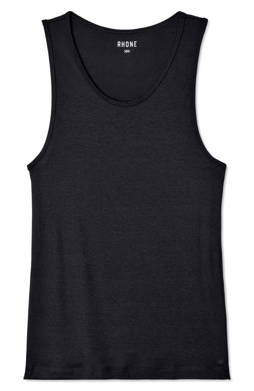 Rhone C.o.r. Ribbed Tank In Black