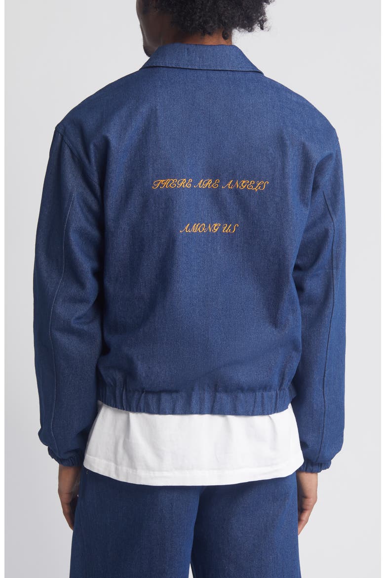 Angels Among Us Reversible Denim Jacket, Alternate, color, INDIGO DENIM/ BLACK