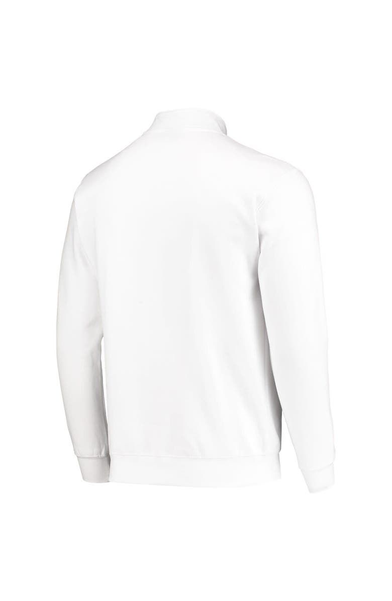 COLOSSEUM Men's Colosseum White West Virginia Mountaineers Tortugas Logo Quarter-Zip Jacket, Alternate, color, White