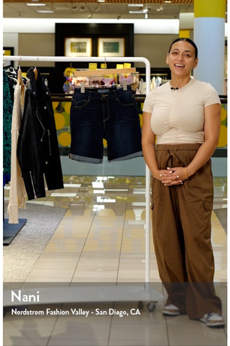 'Ab'Solution Cuff Denim Shorts (Nordstrom Exclusive) video