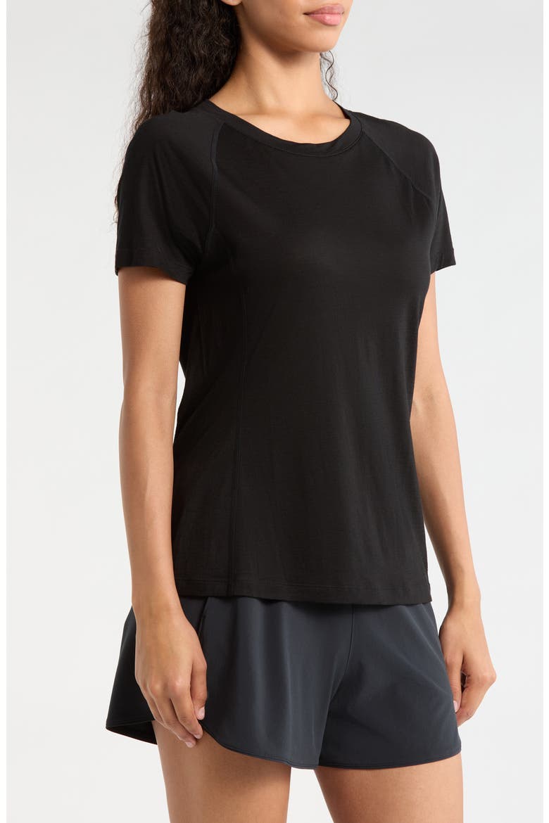 Active Ultralite Crewneck T-Shirt, Alternate, color, BLACK