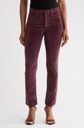 AG Mari Mid Rise Slim Straight Leg Velvet Jeans