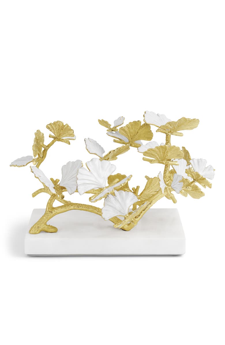 Michael Aram Butterfly Ginkgo Sculpture, Main, color, White/ Gold