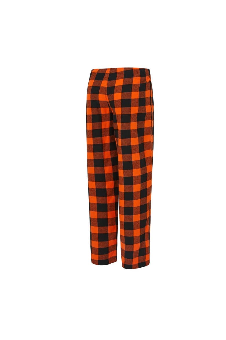 Women's Concepts Sport  Black/Orange Cincinnati Bengals Avondale T-Shirt & Pants Flannel PJ Set, Alternate, color, Black