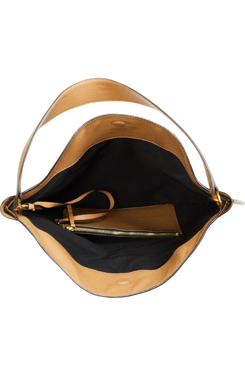 Isabel Marant Oskan Soft Leather Hobo Bag, Alternate, color, Cappuccino