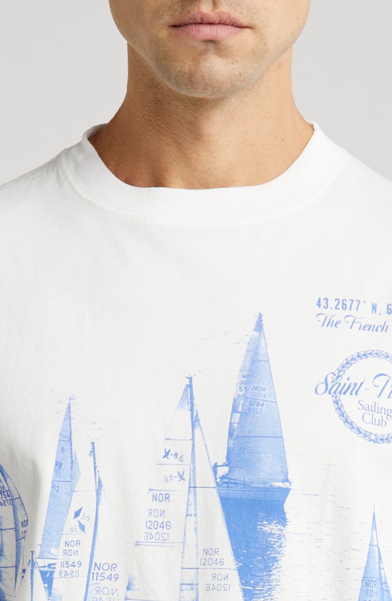 ID Supply Co Saint Tropez Sailing Club Cotton Graphic T-Shirt, Alternate, color, 
