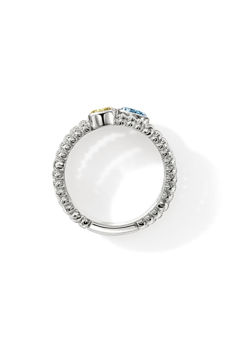 Heishi Swiss Blue Topaz Ring, Alternate, color, SWISS BLUE TOPAZ
