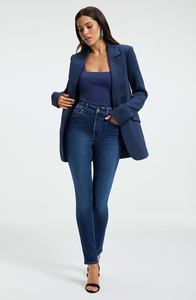 Good American Always Fit Good Legs Skinny Jeans, Alternate, color, Indigo446