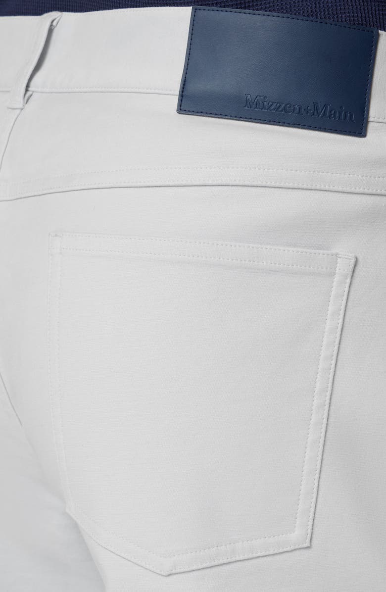 Mizzen+Main Mayfield Slim Fit Five-Pocket Twill Pants, Alternate, color, Aluminum