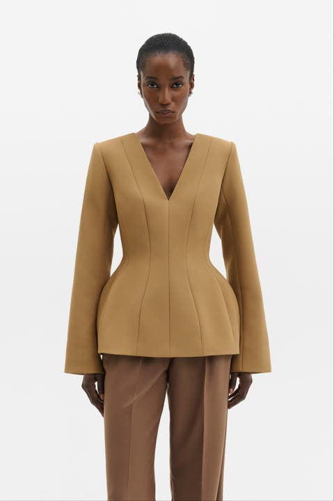 Ninni Cut-Out Shoulder Hourglass Top
