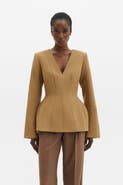 Malina Ninni Cut-Out Shoulder Hourglass Top