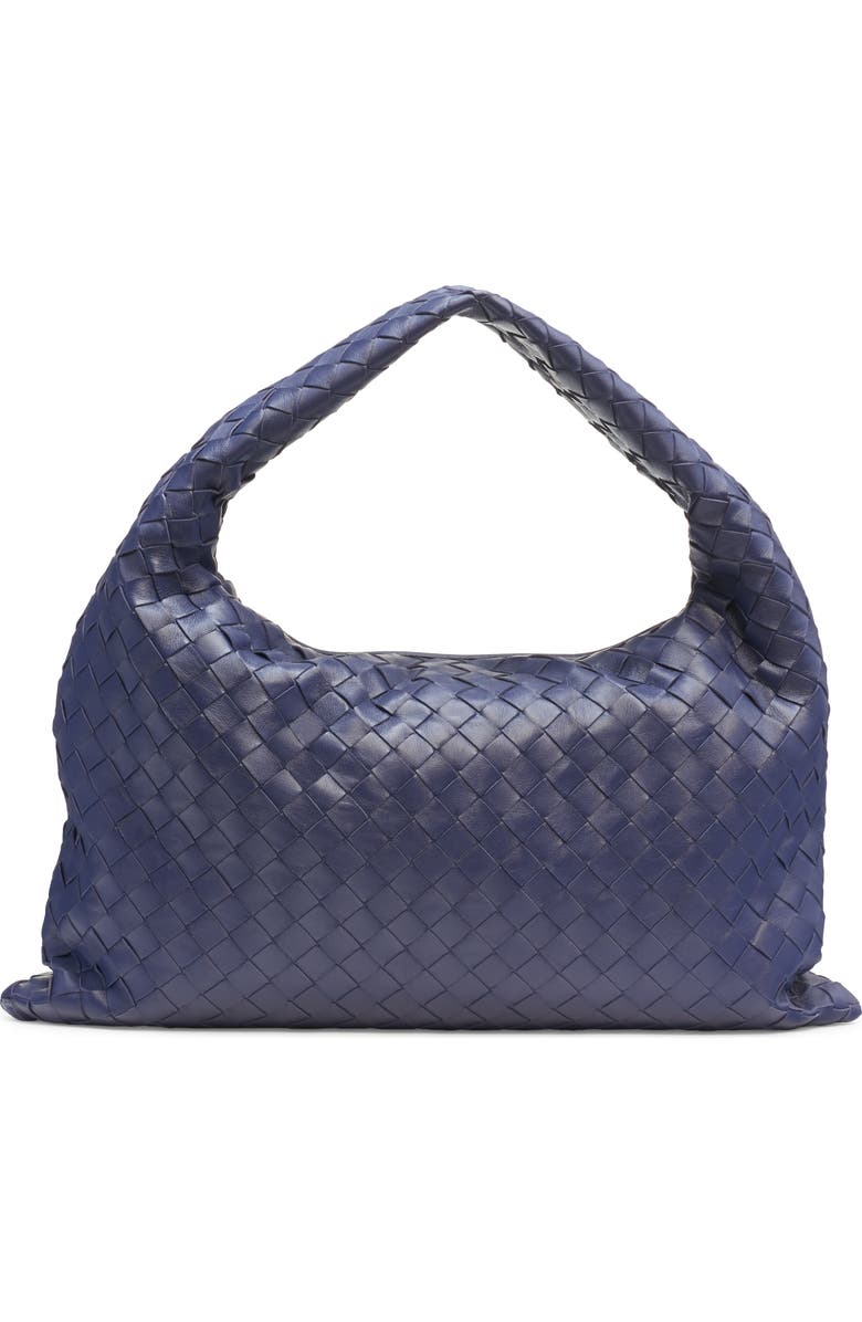 Bottega Veneta Small Hop Intrecciato Leather Hobo Bag, Alternate, color, 4527 Duke-M Brass