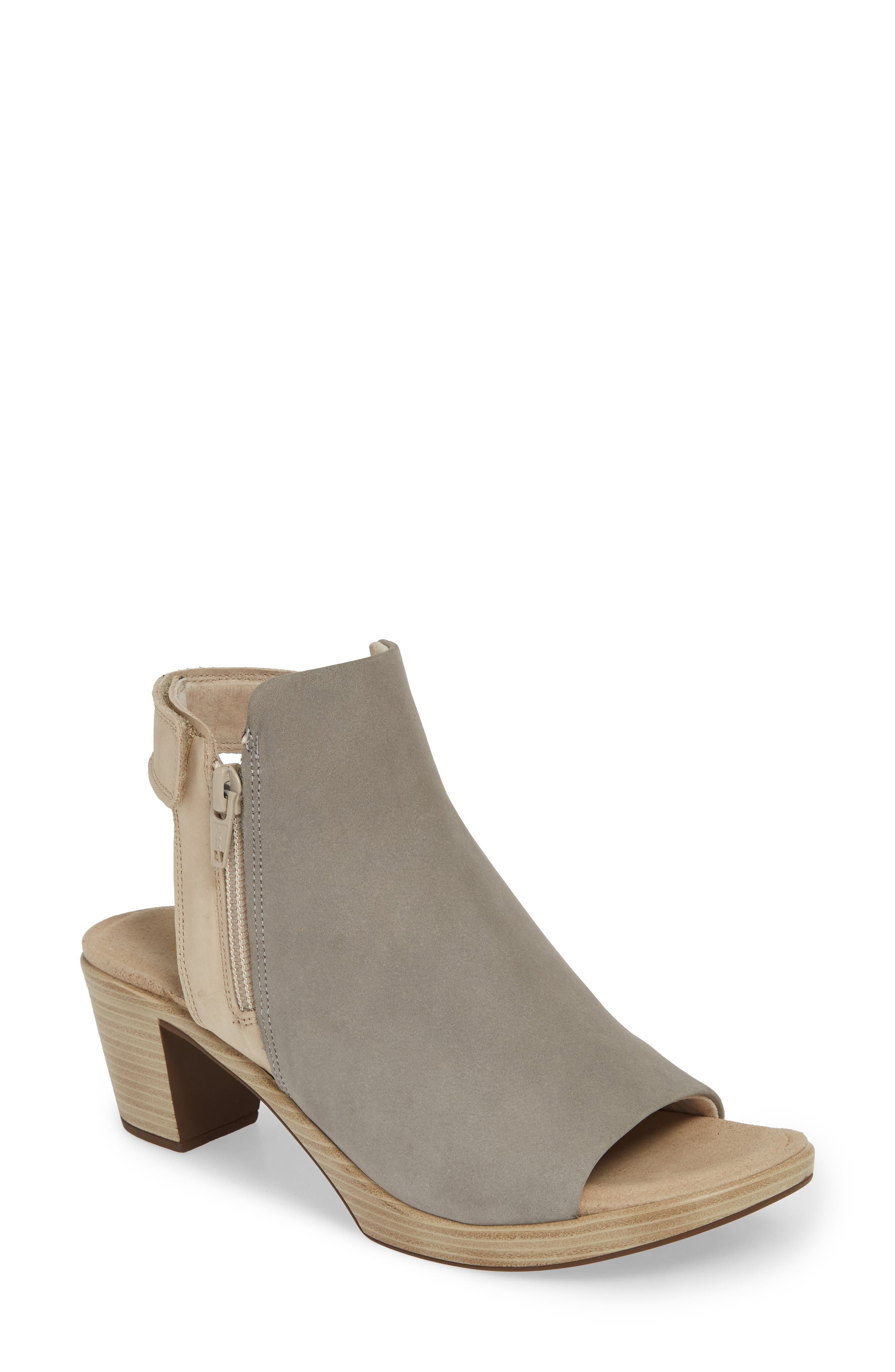 Naot Favorite Sandal, Main, color, Light Grey/ Beige Nubuck