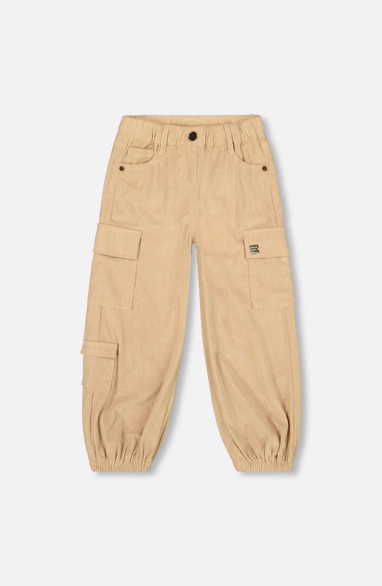 Deux par Deux Parachute Corduroy Pants with Cargo Pockets, Main, color, 