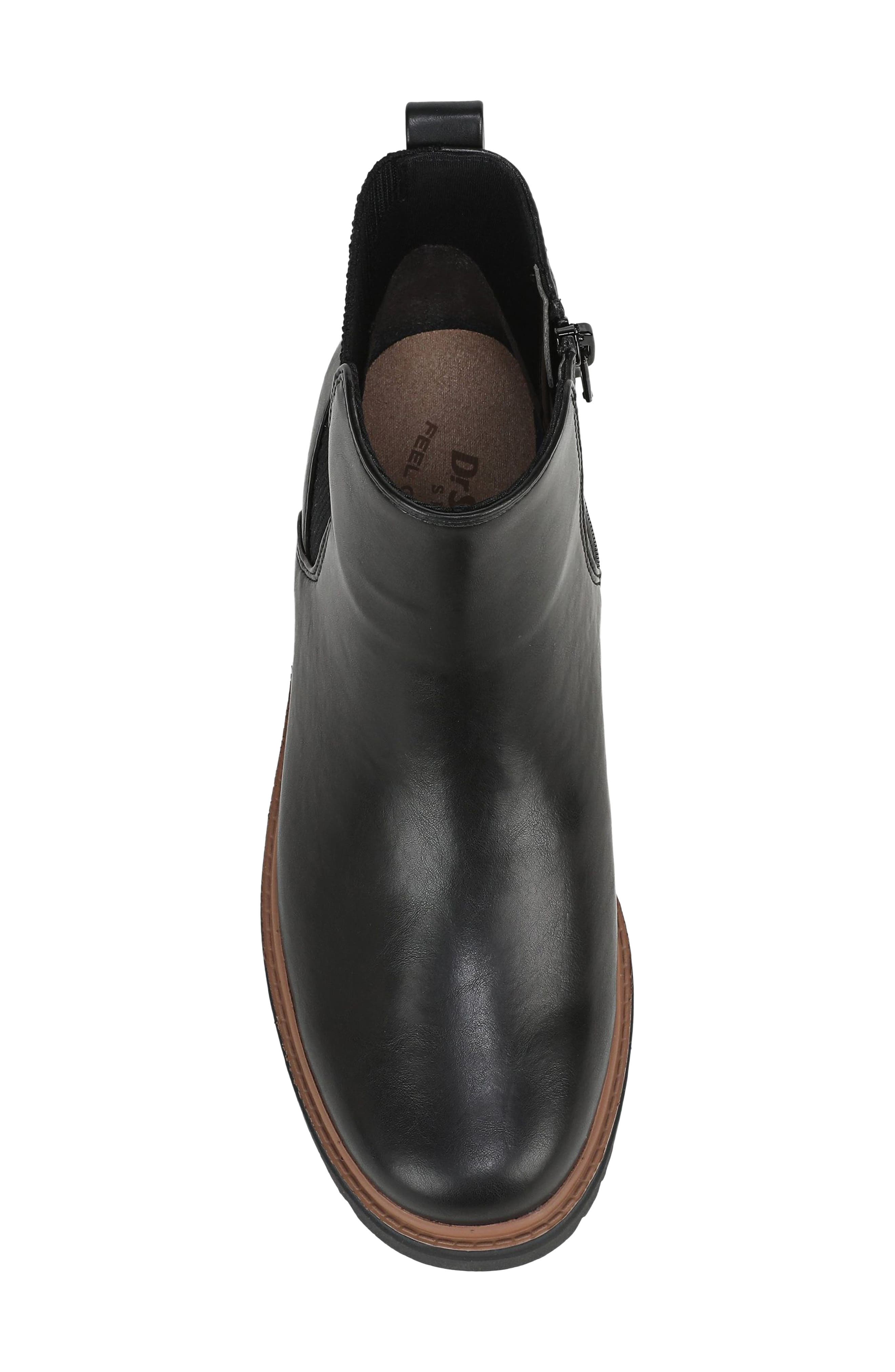 Bring Vibes Faux Leather Chelsea Boot, Alternate, color, BLACK FAUX LEATHER