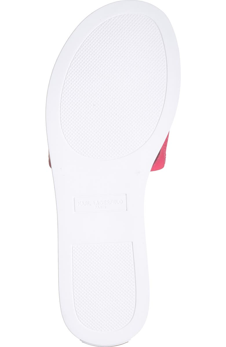 KARL LAGERFELD PARIS Carenza Studs Slide Sandal, Alternate, color, Teaberry