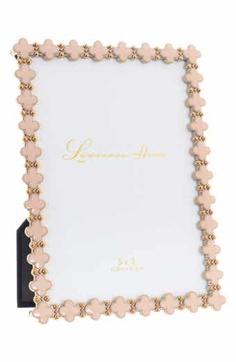 Lawrence Frames Pink Enamel Clover Picture Frame