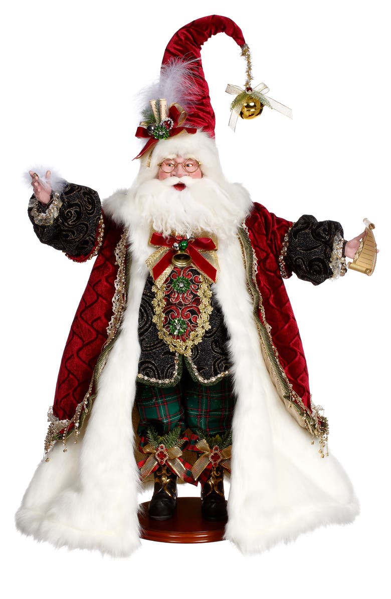 Mark Roberts Checking His List Santa, Main, color, Red