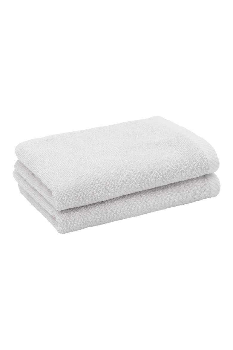 2-Pack Ediree Cotton Fingertip Towel Set, Main, color, SILVER