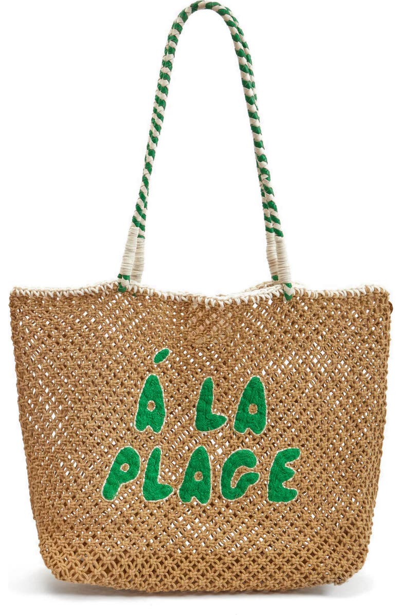 Clare V. L'Été Crochet Tote, Main, color,