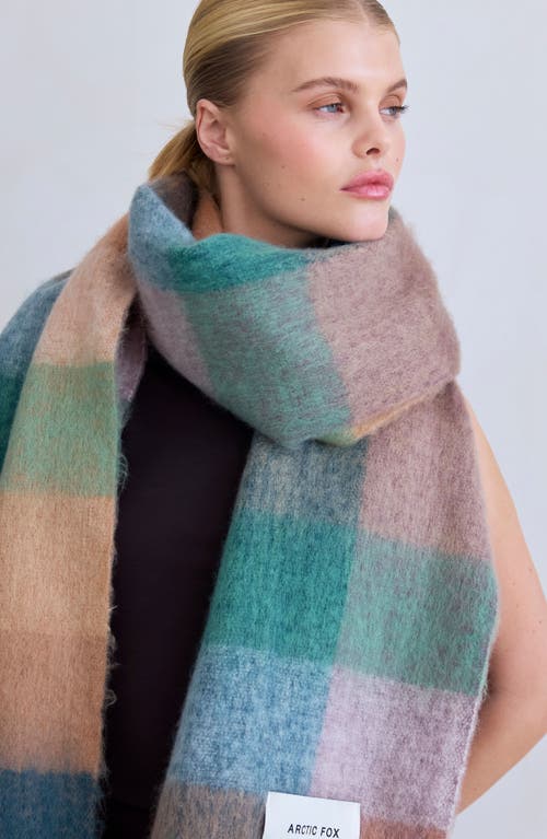 Arctic Fox & Co. Arctic Fox & Co The Reykjavik Check Fringe Scarf In Multi