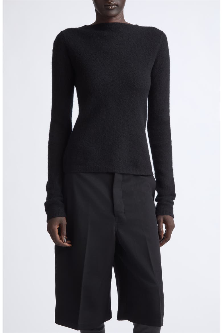 Cashmere Blend Boatneck Sweater, Main, color, BLACK