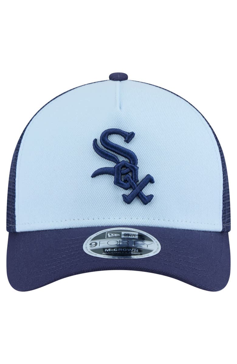 New Era Men's New Era Light Blue/Navy Chicago White Sox 2-Tone Color Pack 9FORTY Adjustable Trucker Hat, Alternate, color, Light Blue