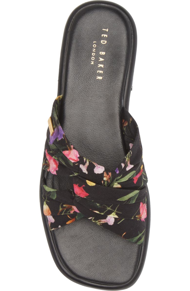 Ted Baker London Ashina Floral Print Knot Sandal, Alternate, color,