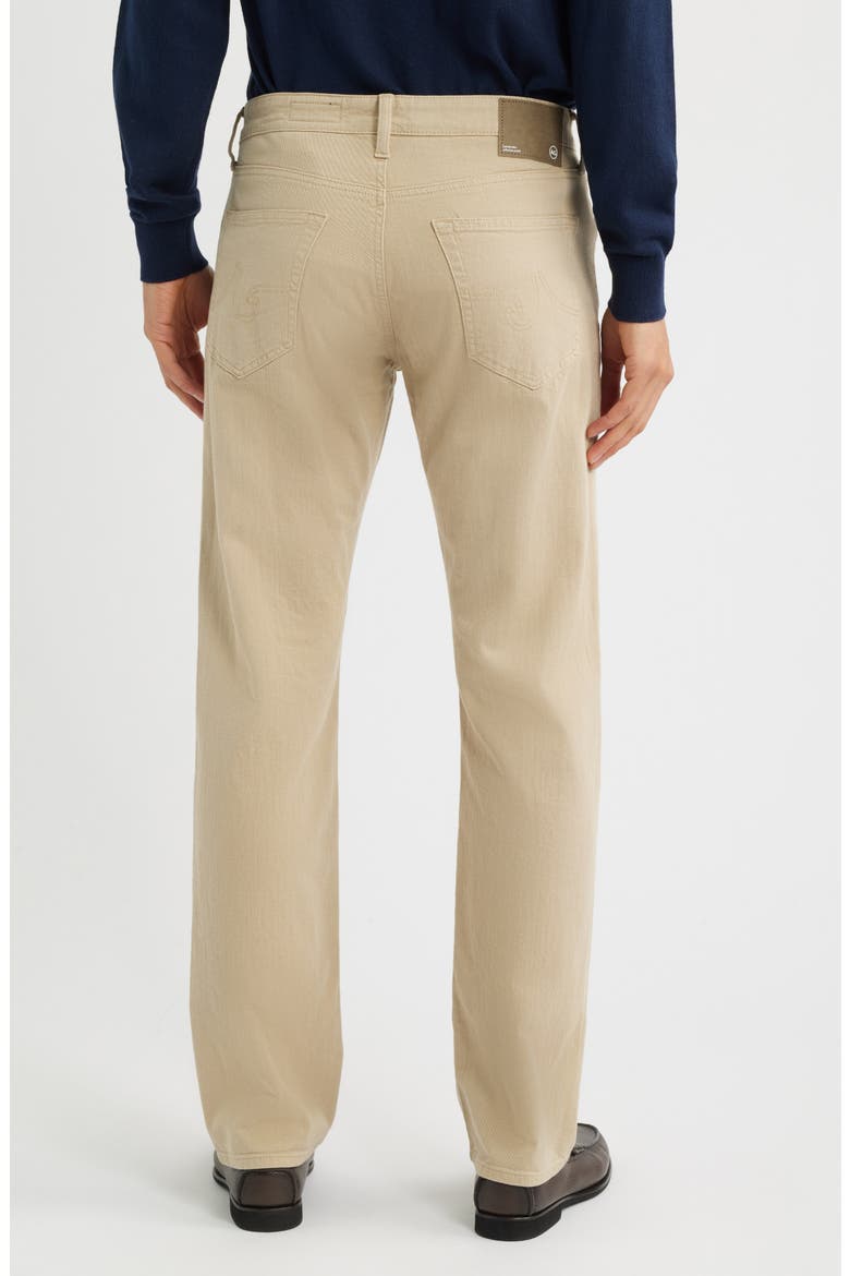 Protégé Classic Straight Leg Cotton & Linen Blend Pants, Alternate, color, DUNE KHAKI