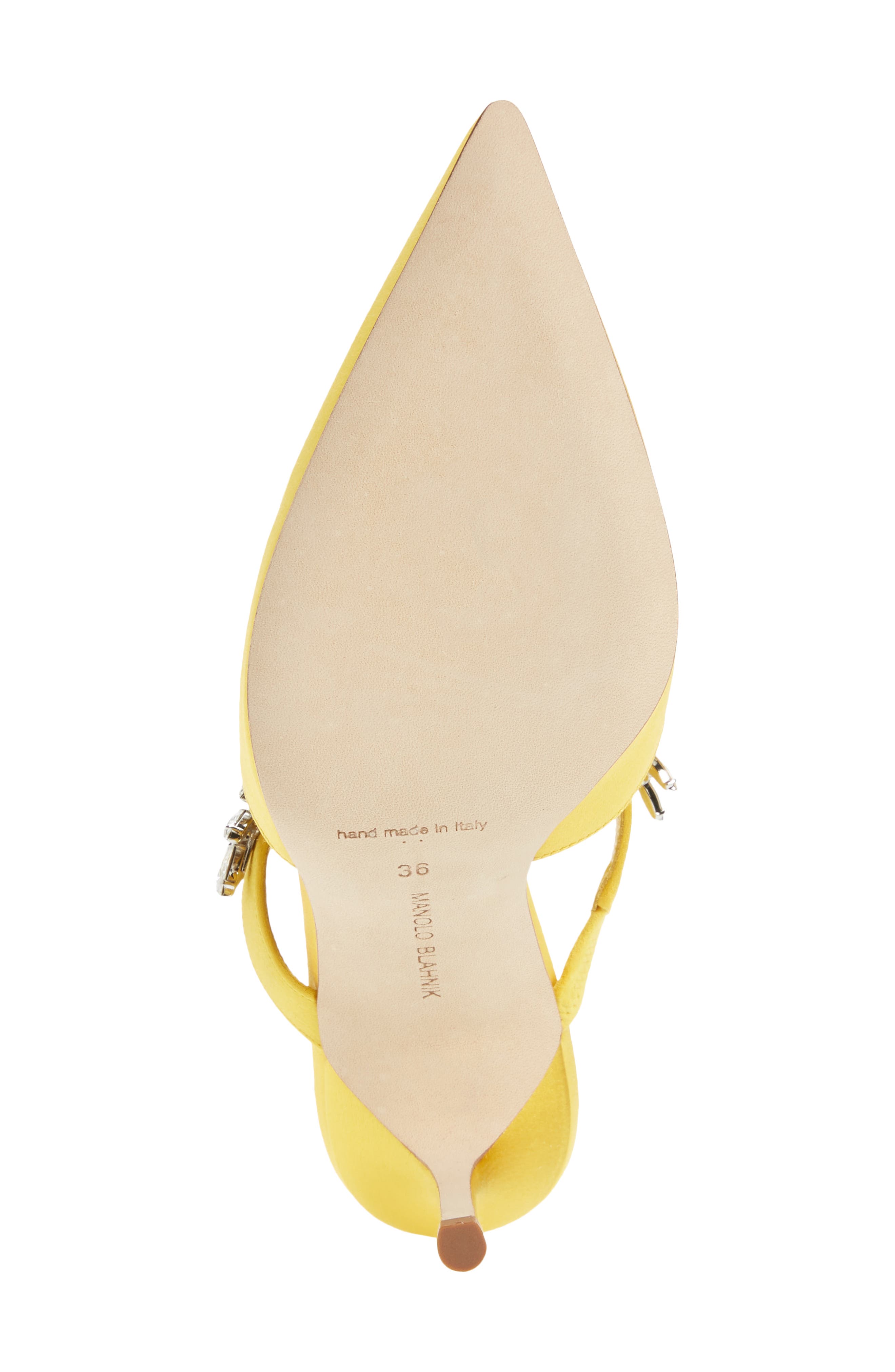 Manolo Blahnik Lurum Jewel Leaf Mule, Alternate, color, 