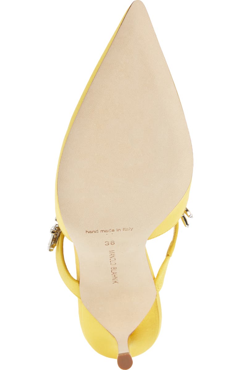 Manolo Blahnik Lurum Jewel Leaf Mule, Alternate, color,