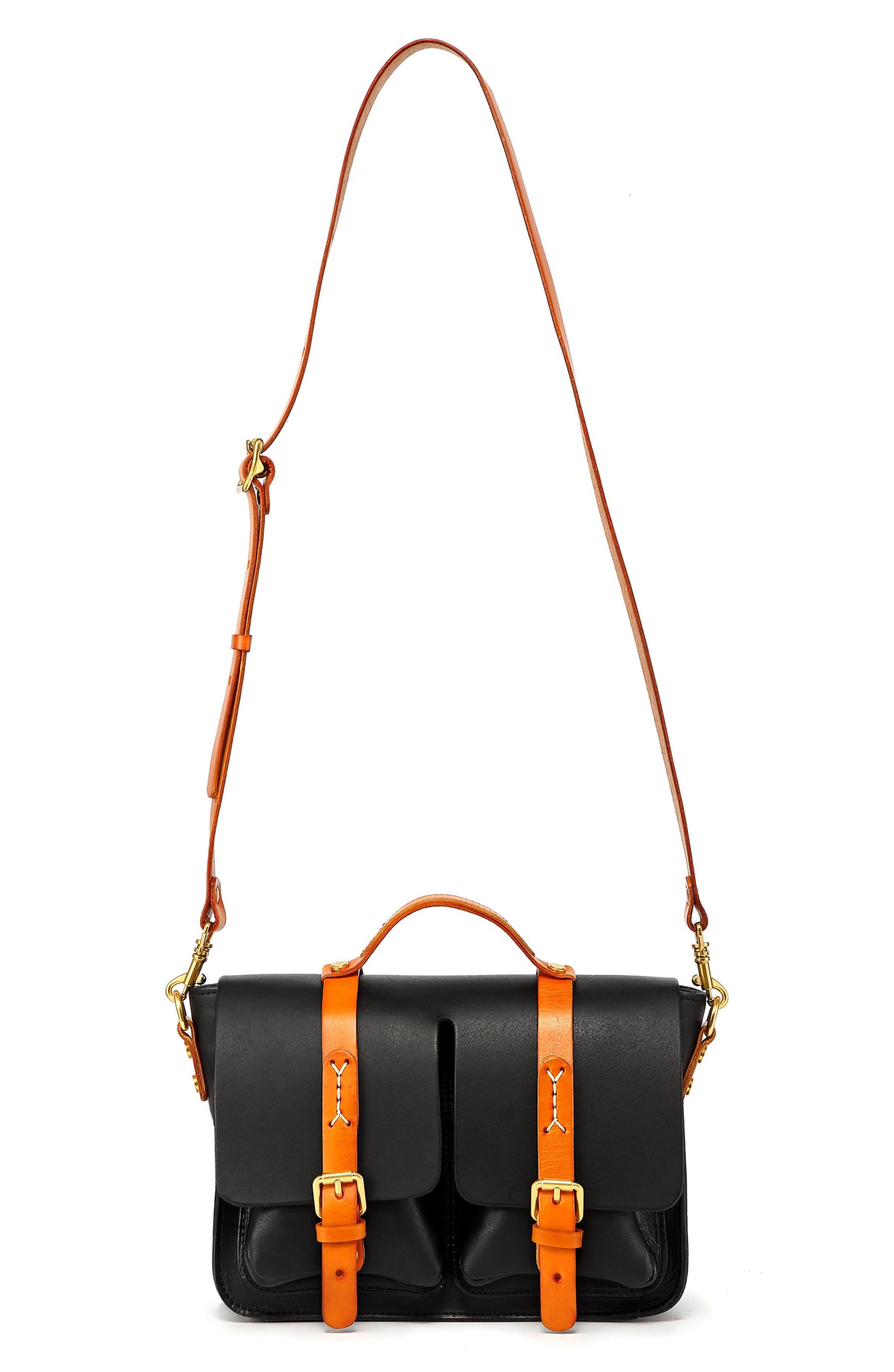 OLD TREND Speedwell Leather Satchel, Alternate, color, Black