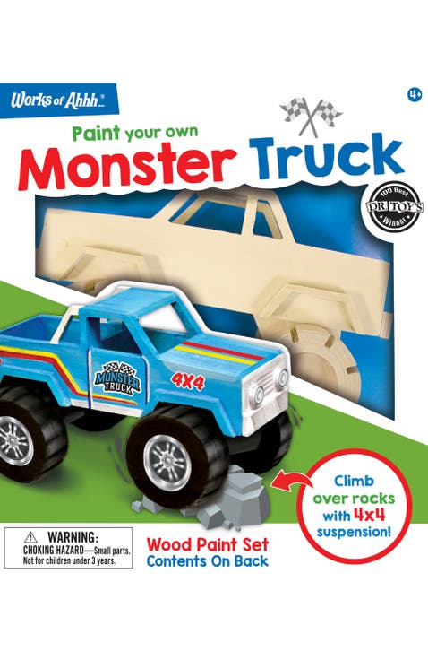 Monster Truck Wood Craft & Paint Kit