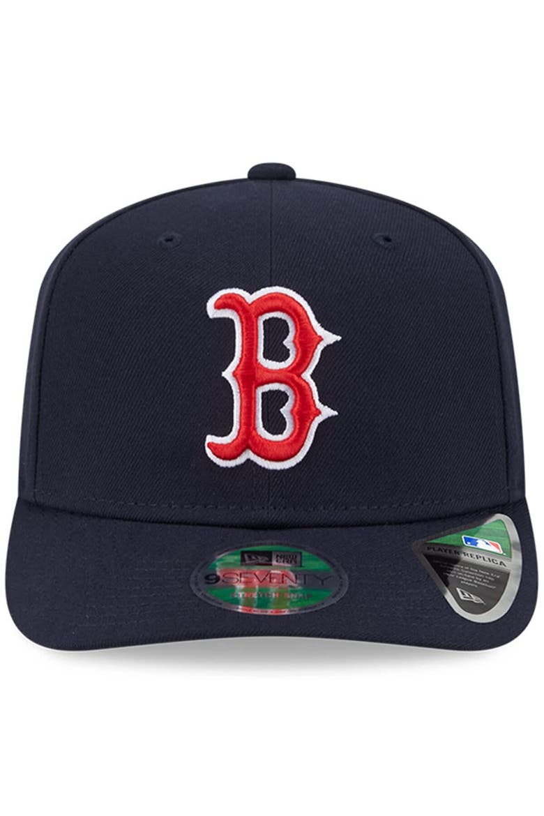 Men's New Era  Navy Boston Red Sox Player Replica 9SEVENTY Adjustable Hat, Alternate, color, Navy