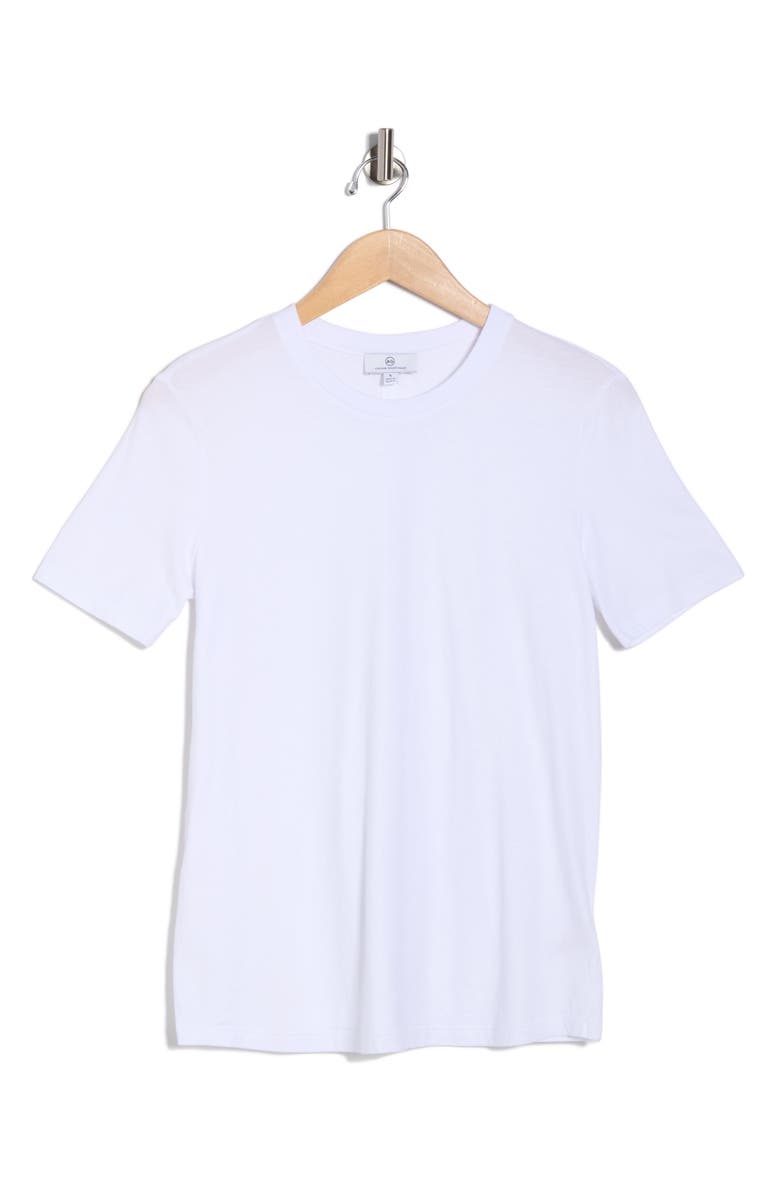 AG Crewneck Cotton T-Shirt, Alternate, color, True White