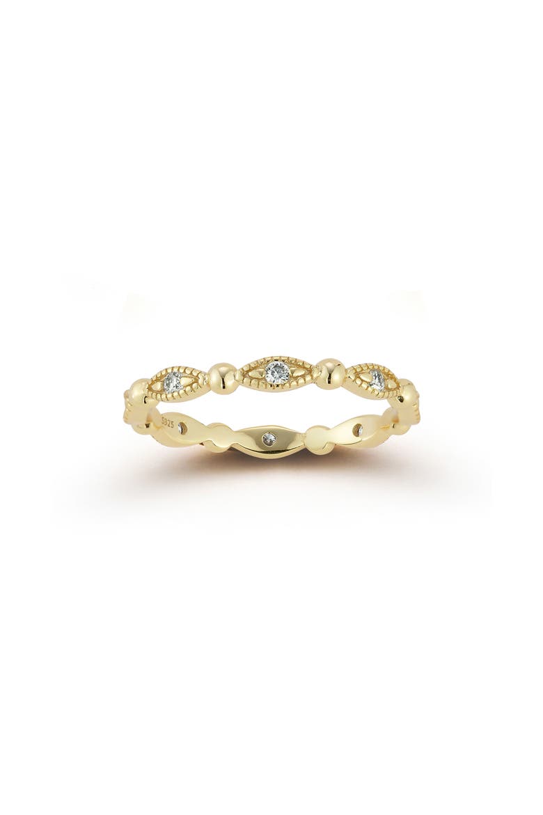 Moissanite Stackable Band Ring, Main, color, GOLD