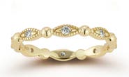 GLAZE JEWELRY Moissanite Stackable Band Ring