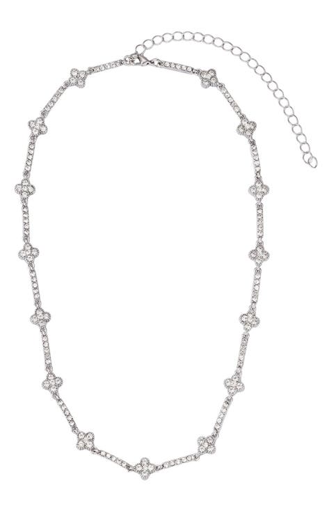 Crystal Clover Necklace