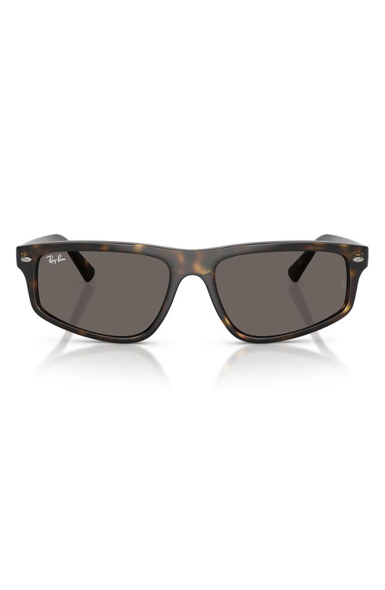 Ray-Ban Irregular Sunglasses, Main, color, Havana / Dark Grey