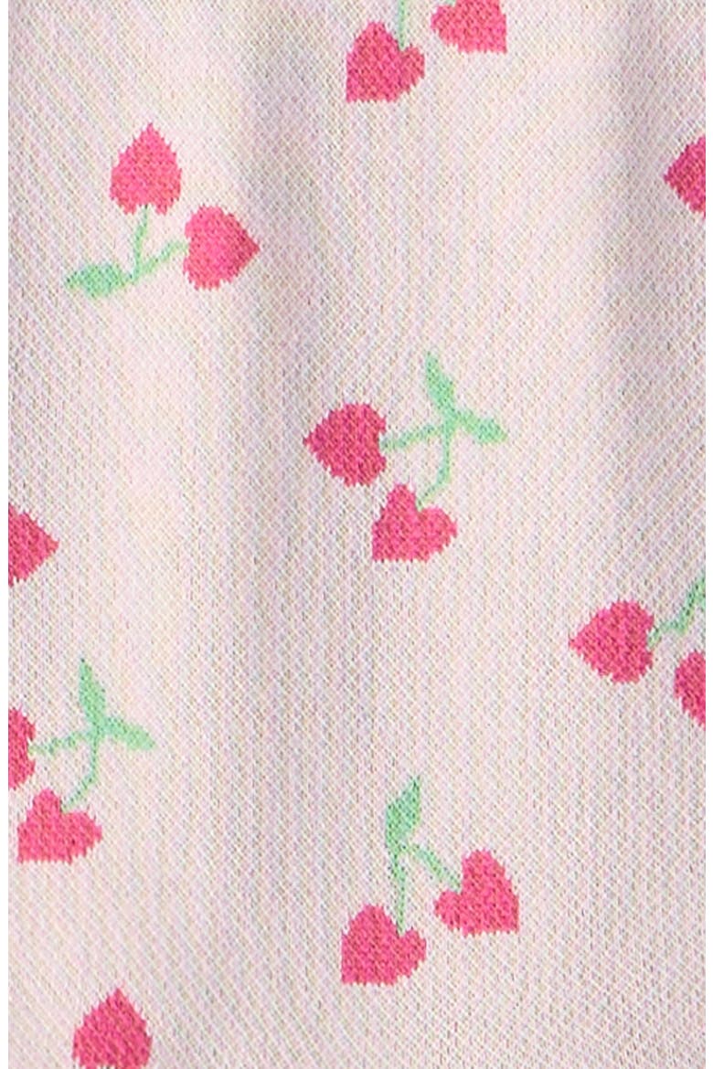 Ribbed Waist Cotton Romper, Alternate, color, PINK BALM CHERRY HEARTS